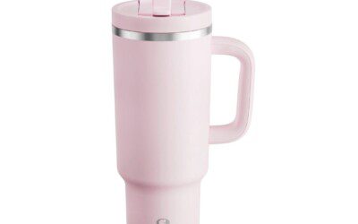 40 oz Stainless Steel Tumbler with Handle and Flip Straw just $7.99 shipped!
